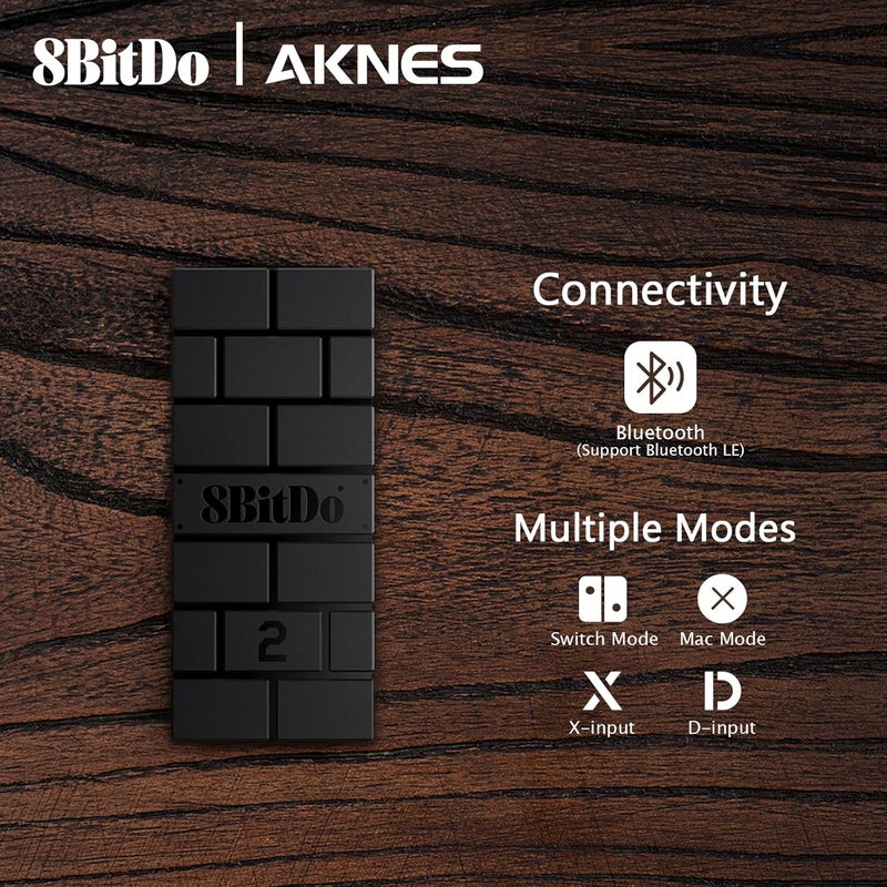 AKNES محول وحدة التحكم اللاسلكية USB 8BitDo 2 لمحول Switch 2/Switch/Switch OLED، Steam Deck، Windows، macOS، وحدة تحكم PS5/PS4/PS3، وحدة تحكم Xbox Series X/S، كابل OTG لوحدة التحكم Bluetooth - Image 3